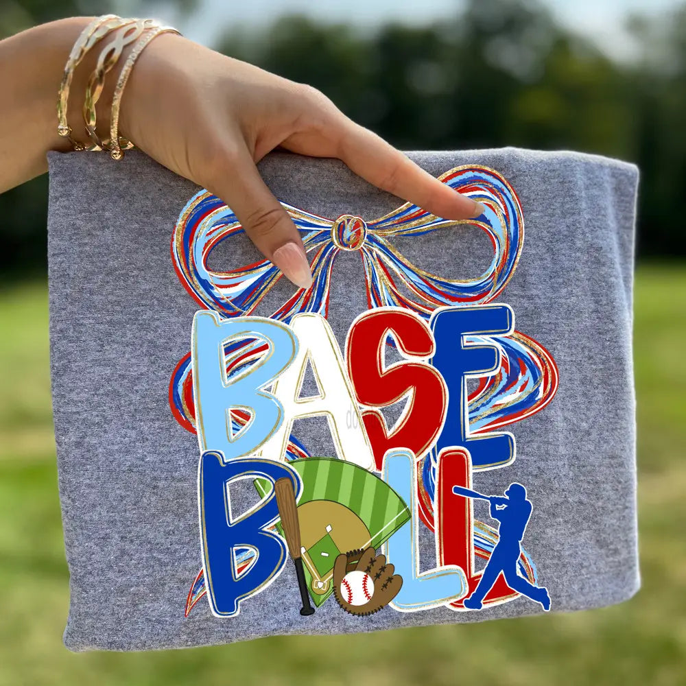 Baseball Lettering DTF Print--Ready to Press