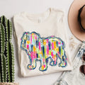 Watercolor Bulldog DTF Print- Ready to Press